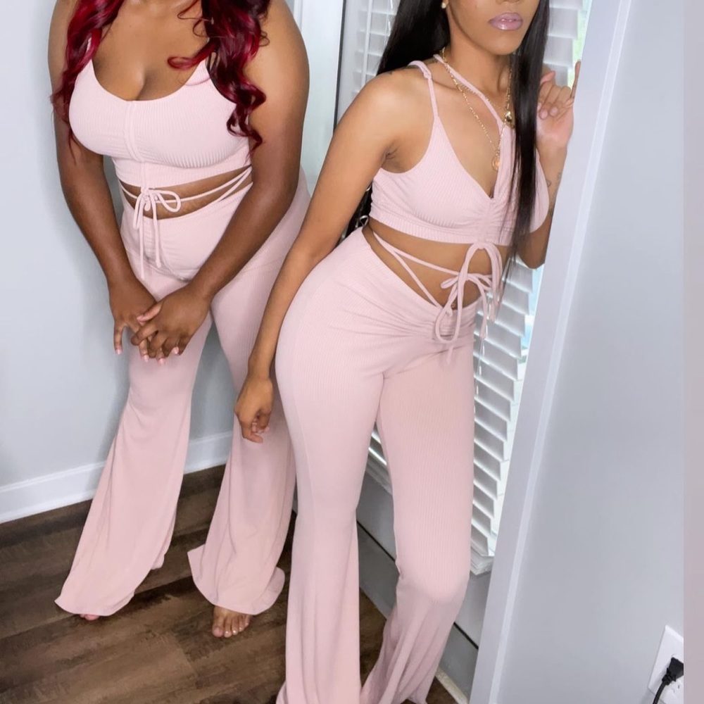 pink 2 piece set